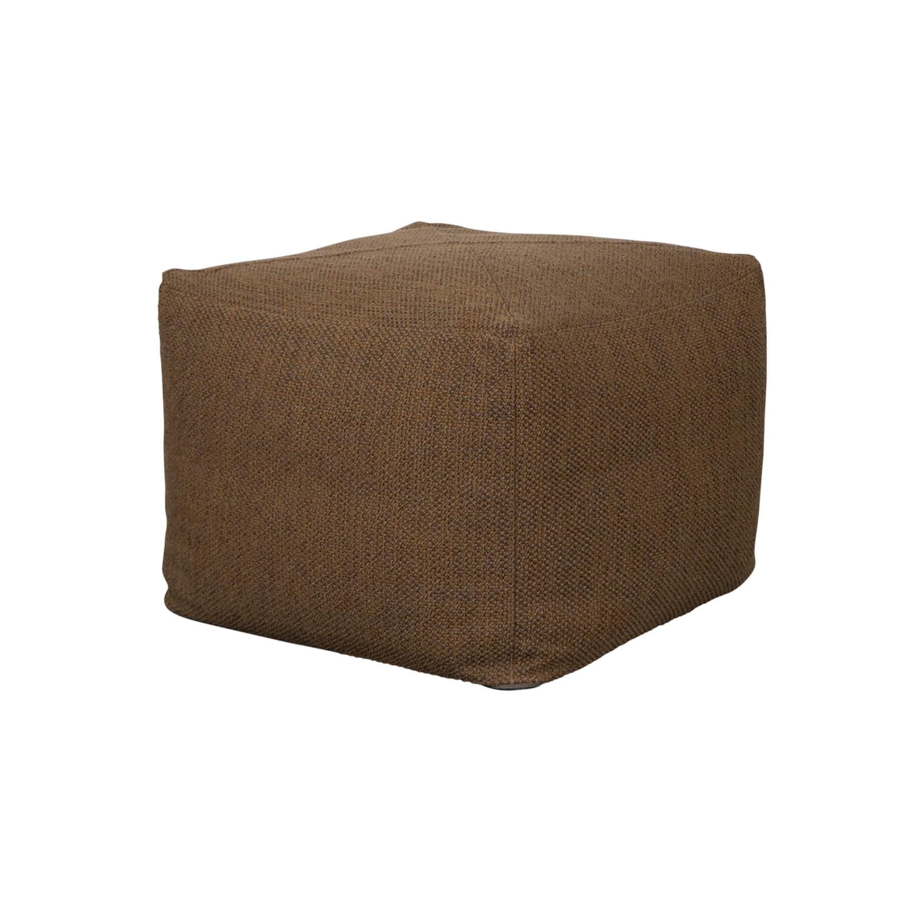 Caneline Divine Outdoor Footstool Umber Brown