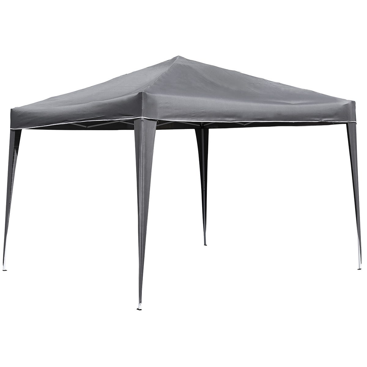 3m X 3m Foldable Pop Up Gazebo Marquee Tent For Camping Bbq In Four Colours Grey