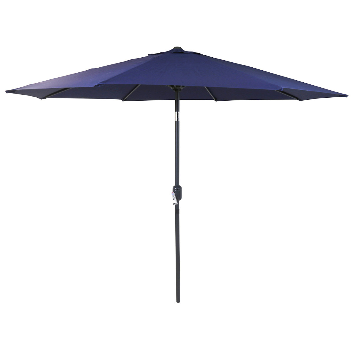 Charles Bentley 27m Metal Patio Garden Umbrella Blue