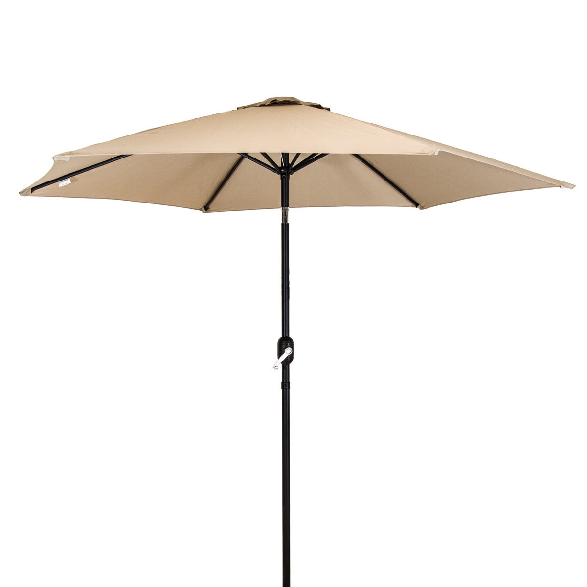 Charles Bentley 27m Metal Patio Garden Umbrella Beige