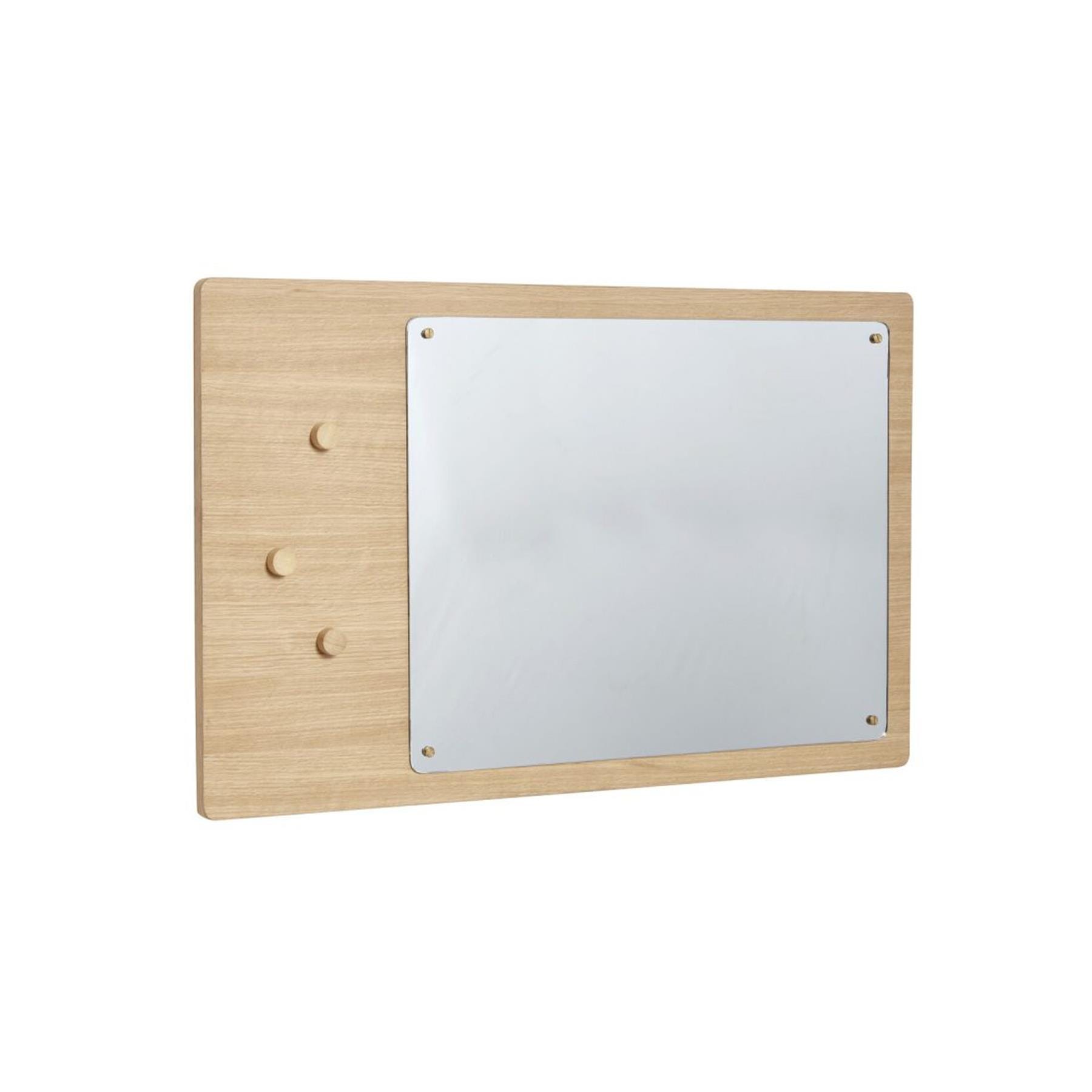 Split Mirror Magnetic Oak And Oak Veneer Light Wood