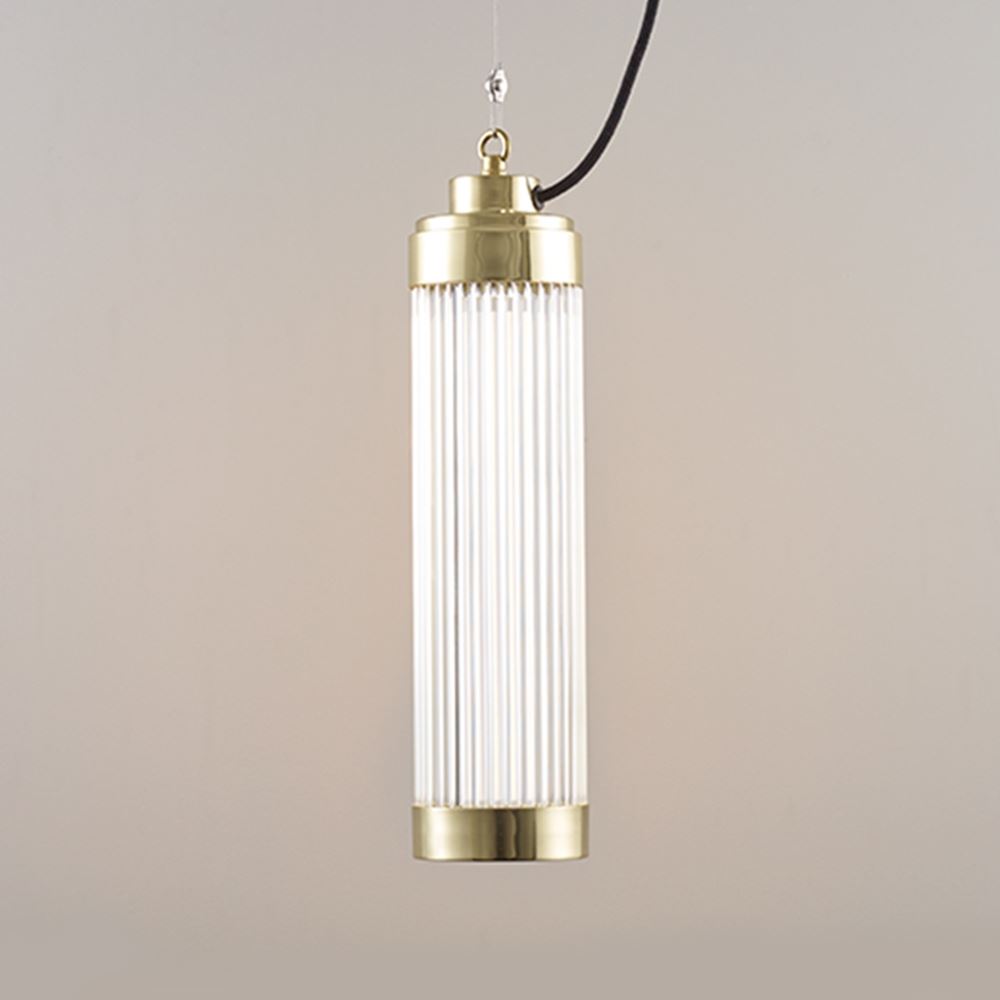 Davey Pillar Pendant Polished Brass Brassgold Designer Pendant Lighting