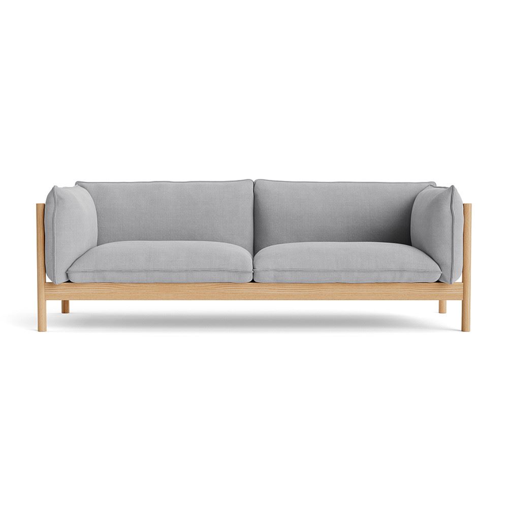 Arbour 3 Seater Sofa Oiled Waxed Oak Base With Linara 443