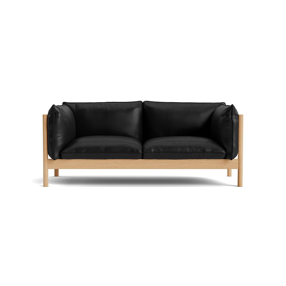 Arbour 2 Seater Sofa Oiled Waxed Oak Base With Sierra Si1001