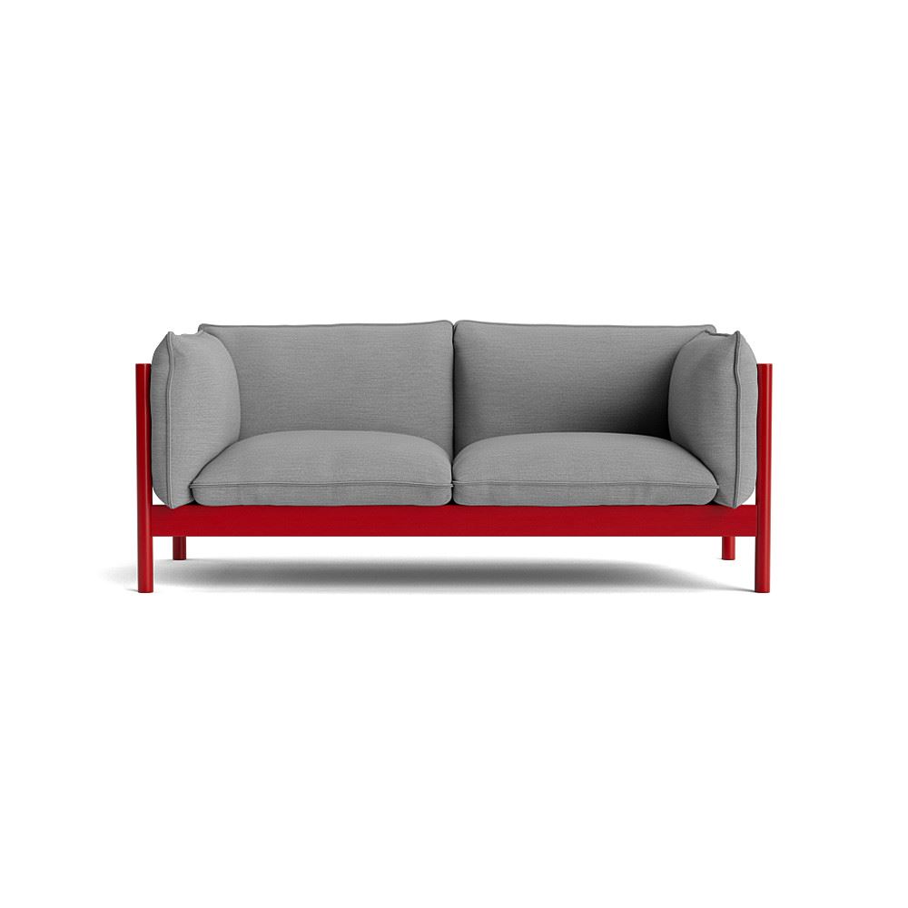 Arbour 2 Seater Sofa Wine Red Waterbased Lacquered Beech With Surface By Hay 120