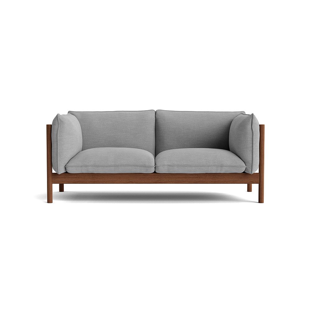 Arbour 2 Seater Sofa Oiled Waxed Walnut Base With Mode 008