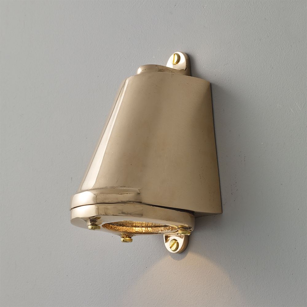 Mast Exterior Wall Light Polished Bronze