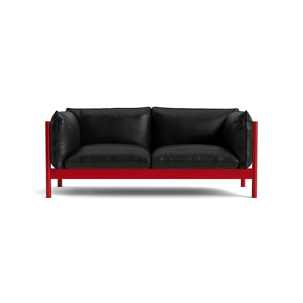 Arbour 2 Seater Sofa Wine Red Waterbased Lacquered Beech With Sierra Si1001
