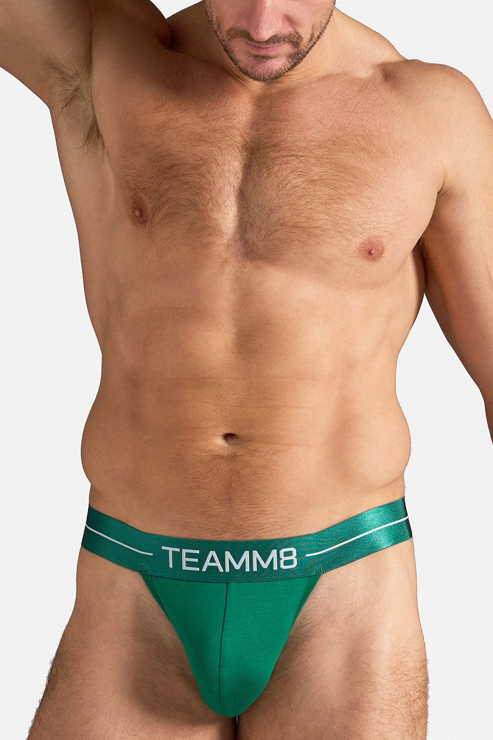 TEAMM8 Icon Thong men's underwear briefs offer ultimate comfort. Shop male g-string slips in quick dry wicking fabric. Buy tiny undies at DGU today