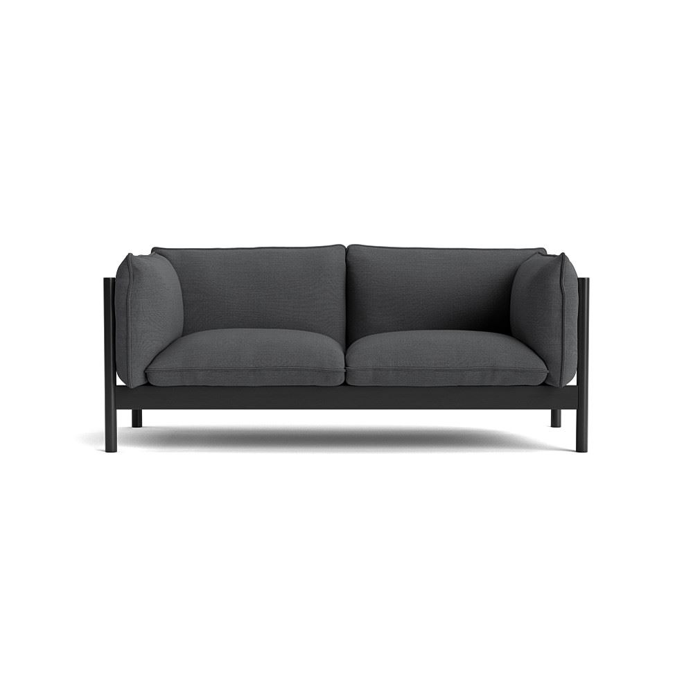 Arbour 2 Seater Sofa Black Waterbased Lacquered Beech With Surface By Hay 190
