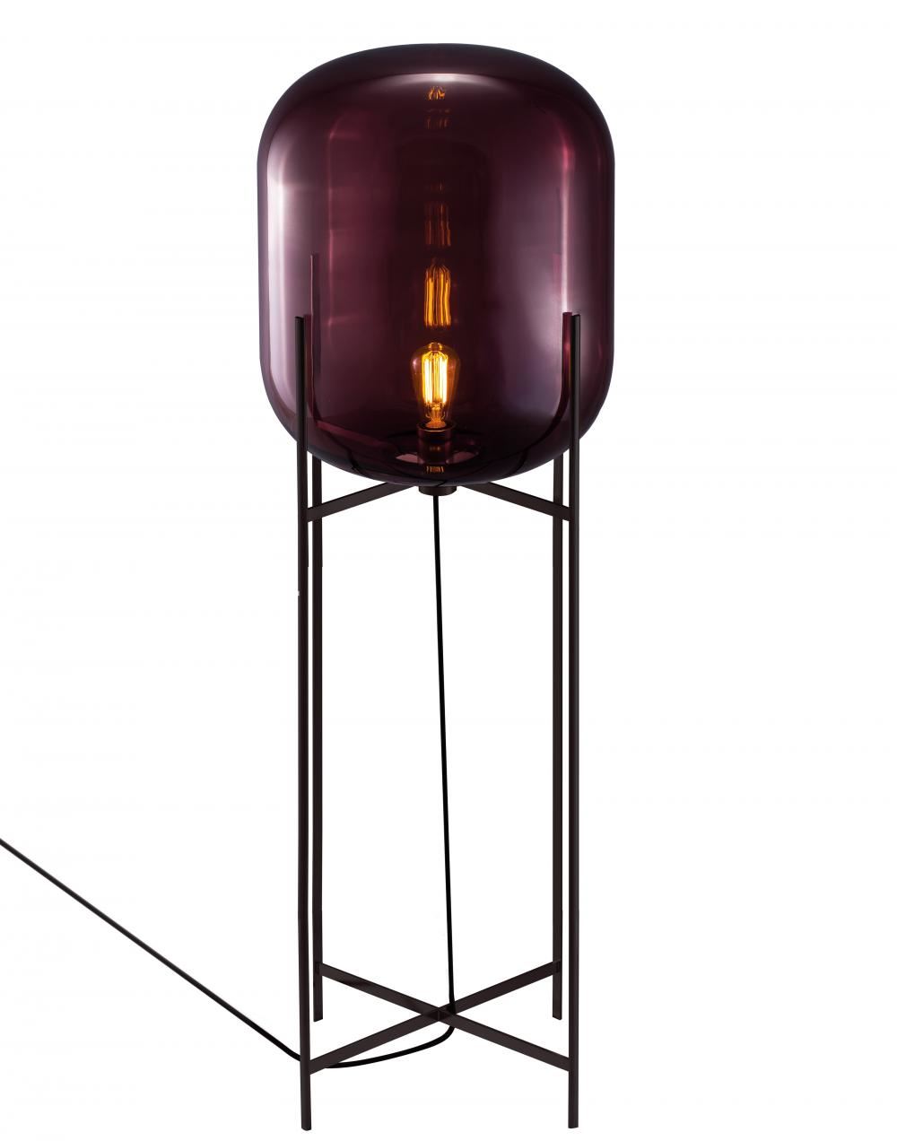 Oda Floor Light Large Black Aubergine