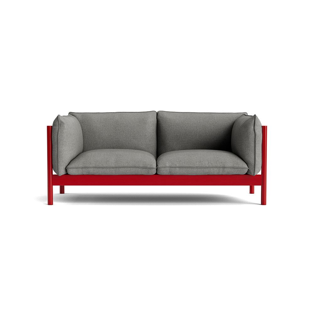 Arbour 2 Seater Sofa Wine Red Waterbased Lacquered Beech With Roden 05