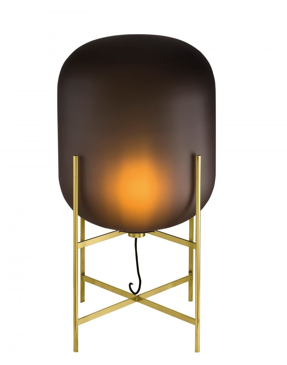 Oda Floor Light Medium Brass Smoky Grey Acetato