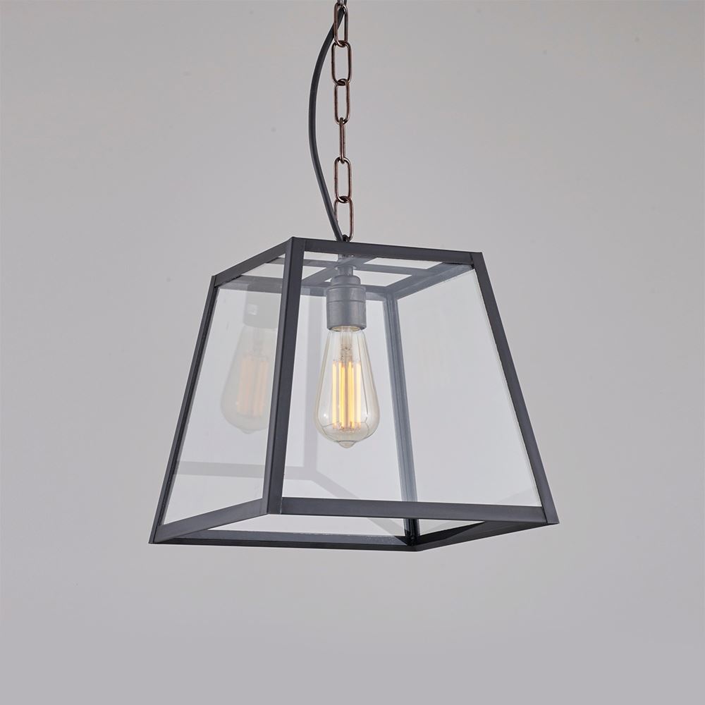 Davey Quad Pendant Medium Weathered Brass Bronze Designer Pendant Lighting