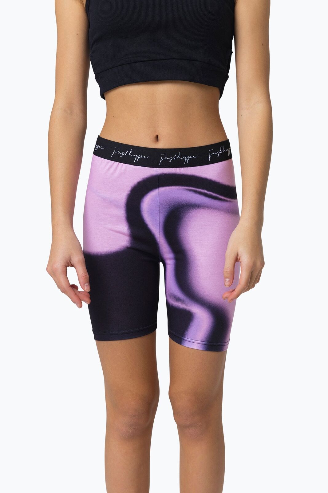 Hype Kids Pink Spray Fade Cycle Shorts - 11/12Y