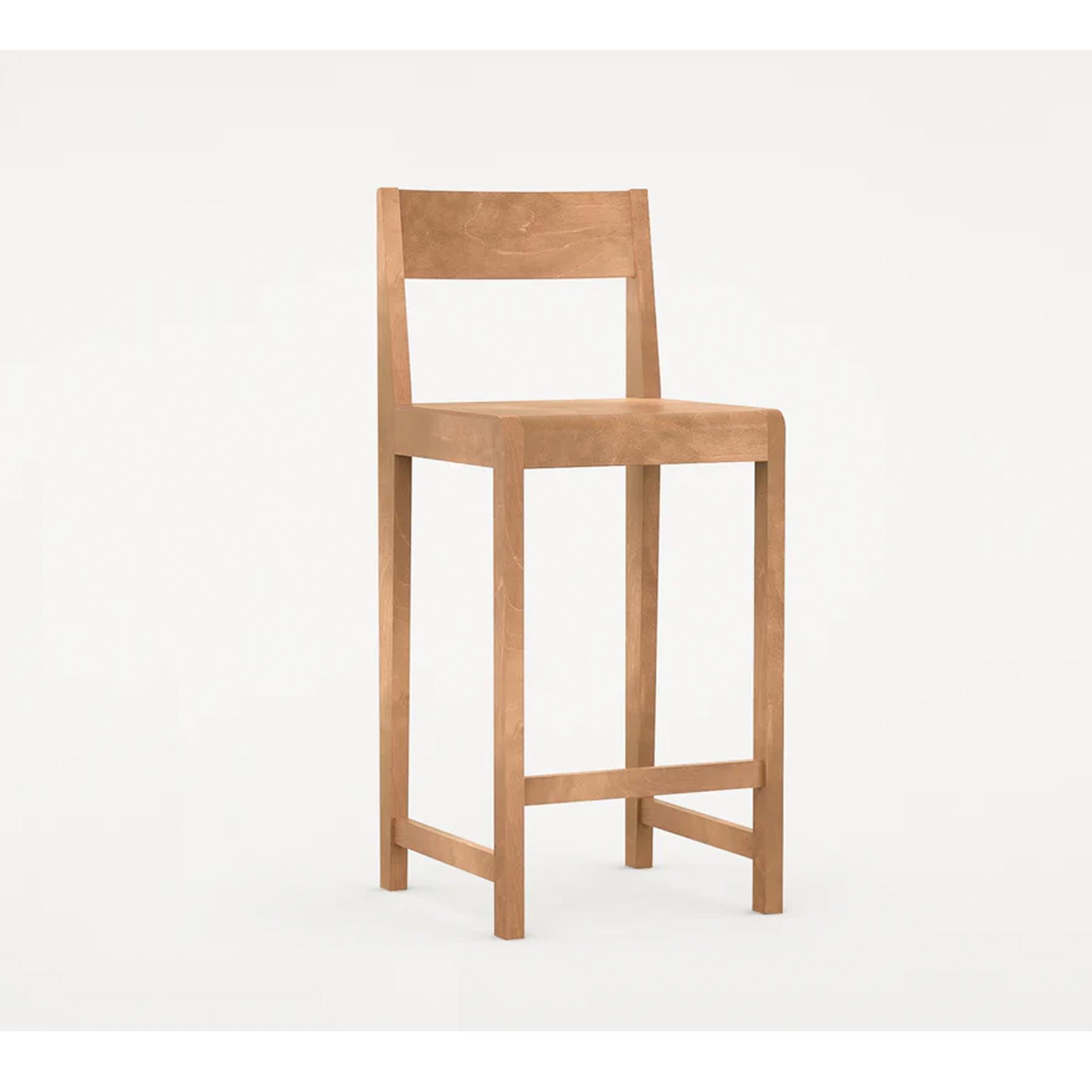 Frama Bar Chair 01 Warm Brown Kitchen Counter Stool Dark Wood Designer Furniture From Holloways Of Ludlow