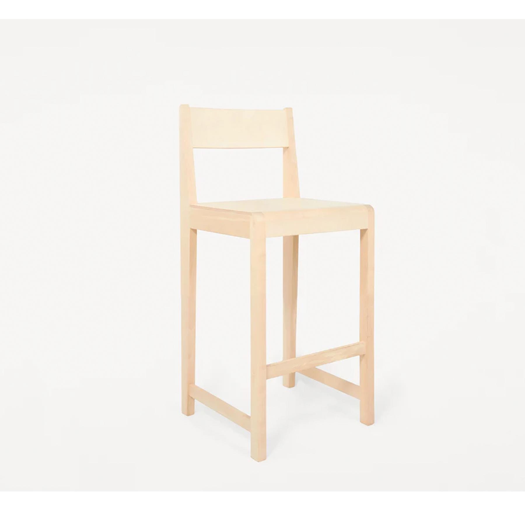 Frama Bar Chair 01 Natural Kitchen Counter Stool Light Wood Designer Furniture From Holloways Of Ludlow