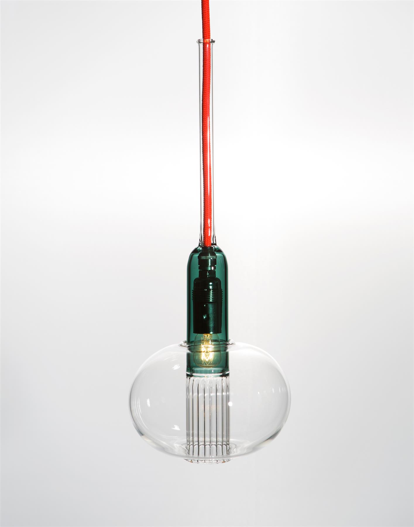 Sarah Colson Vitro Lux Pendant Orange Grey Multi Designer Pendant Lighting