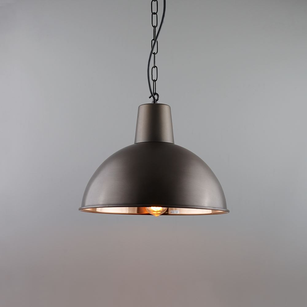 Davey Spun Reflector Pendant Medium Weathered Brasspolished Copper Bronze Designer Pendant Lighting