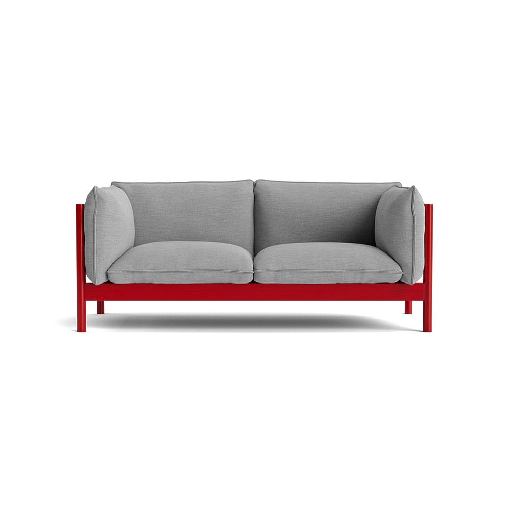 Arbour 2 Seater Sofa Wine Red Waterbased Lacquered Beech With Mode 008