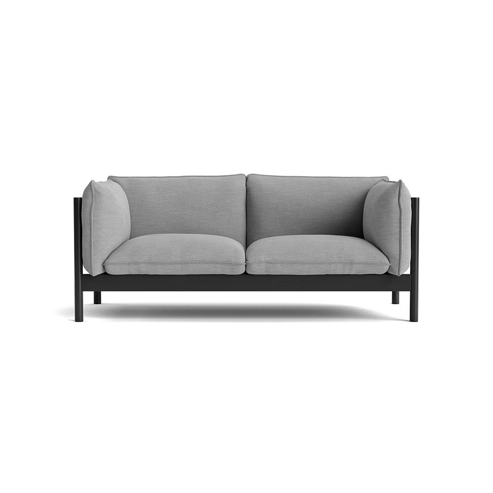 Arbour 2 Seater Sofa Black Waterbased Lacquered Beech With Mode 008