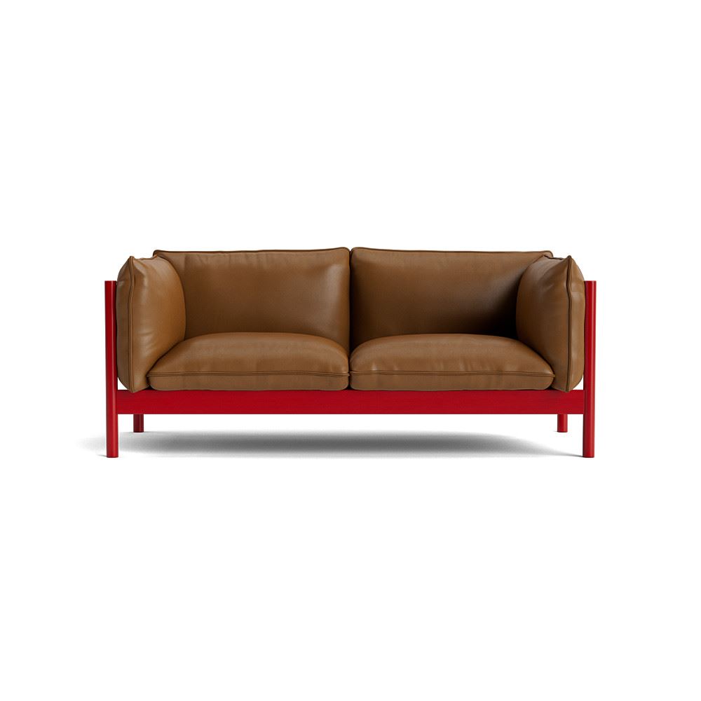 Arbour 2 Seater Sofa Wine Red Waterbased Lacquered Beech With Sierra Sik1003