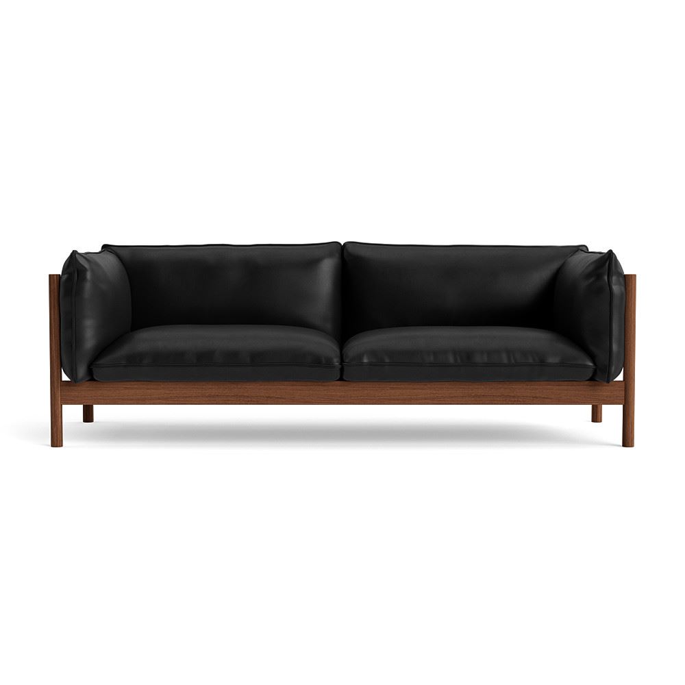 Arbour 3 Seater Sofa Oiled Waxed Walnut Base With Sierra Si1001