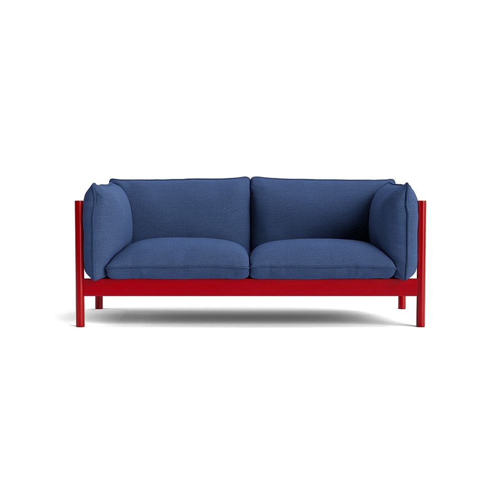 Arbour 2 Seater Sofa Wine Red Waterbased Lacquered Beech With Surface By Hay 750