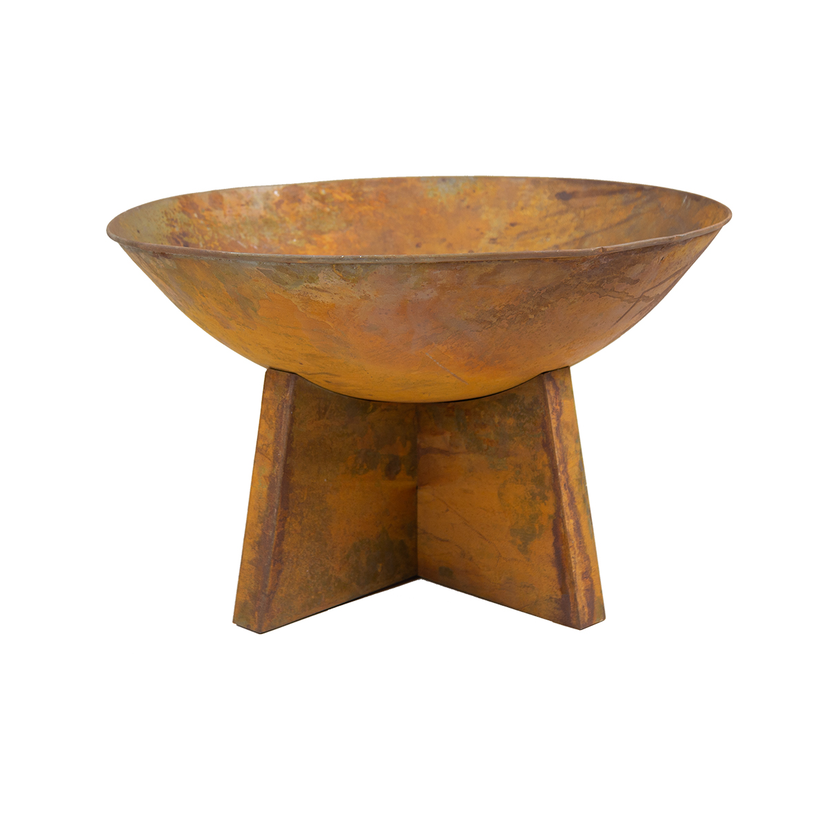Charles Bentley 60cm Oxydised Rust Finish Fire Pit
