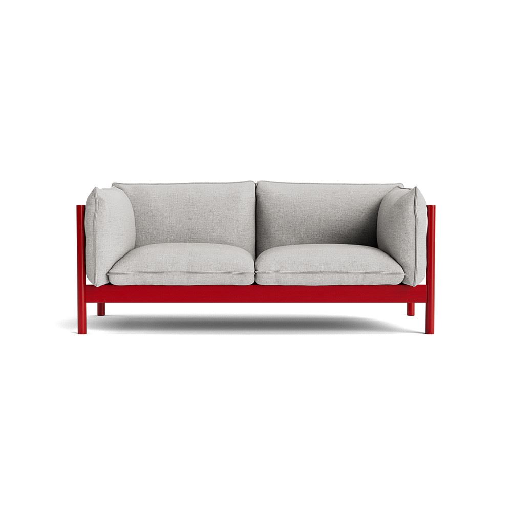 Arbour 2 Seater Sofa Wine Red Waterbased Lacquered Beech With Roden 04