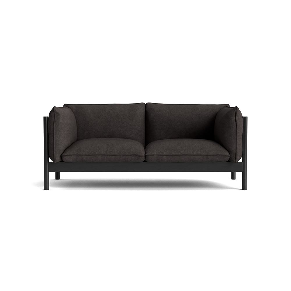 Arbour 2 Seater Sofa Black Waterbased Lacquered Beech With Roden 06
