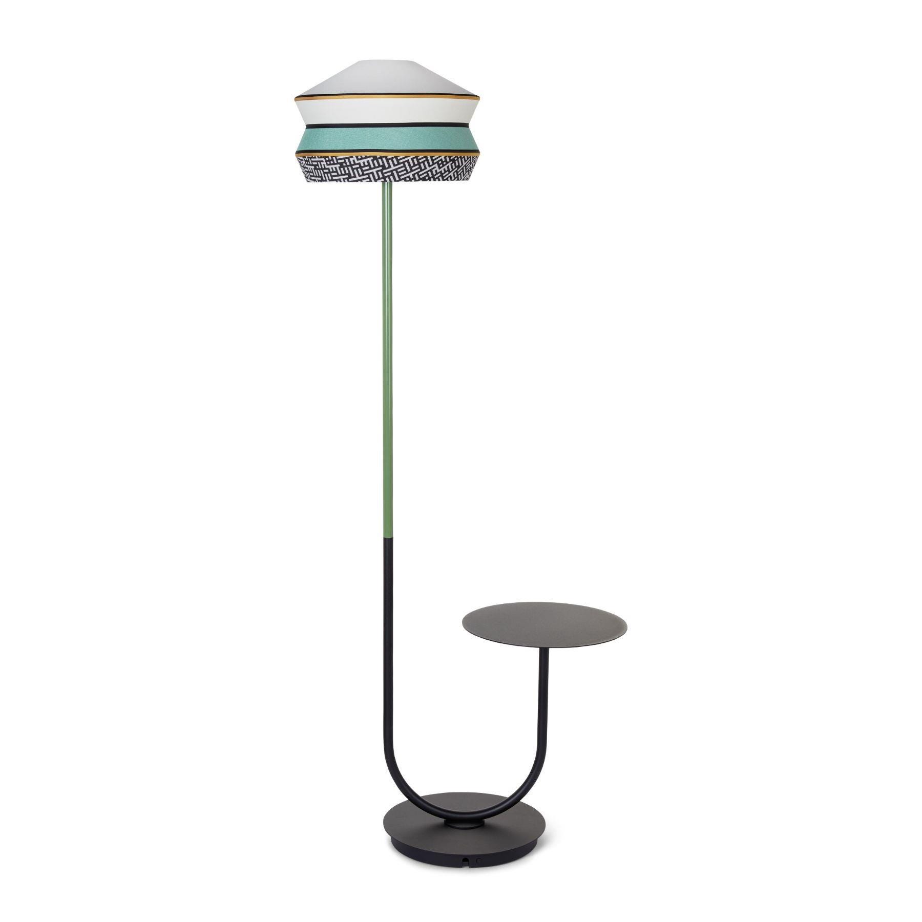 Contardi Calypso Fl Outdoor Floor Light With Table Antigua Mint Outdoor Lighting Outdoor Lighting Multi Designer Floor Lamp