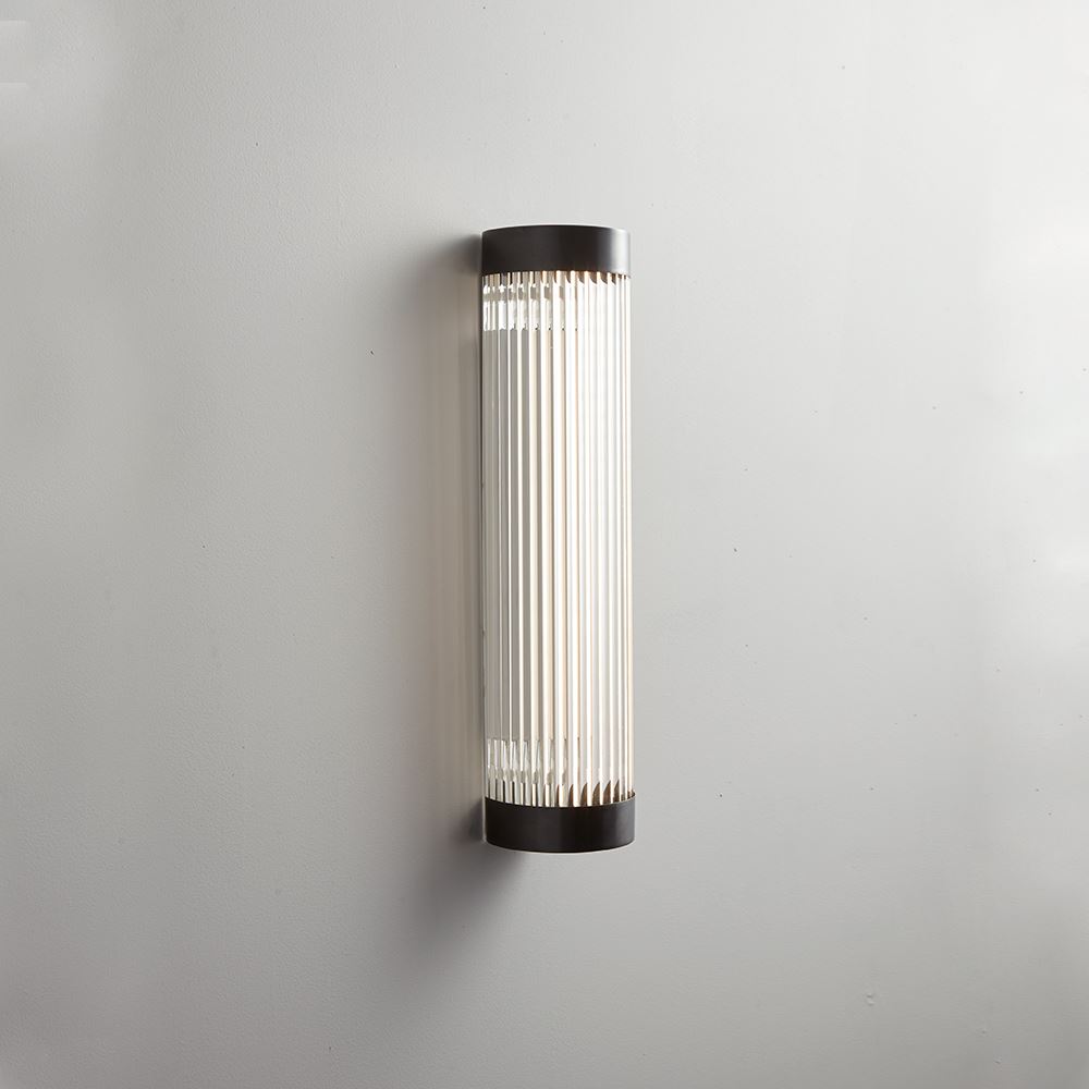 Davey Narrow Bathroom Pillar Light Ip44 Led Small Weathered Brass Bathroom Lighting Bronze