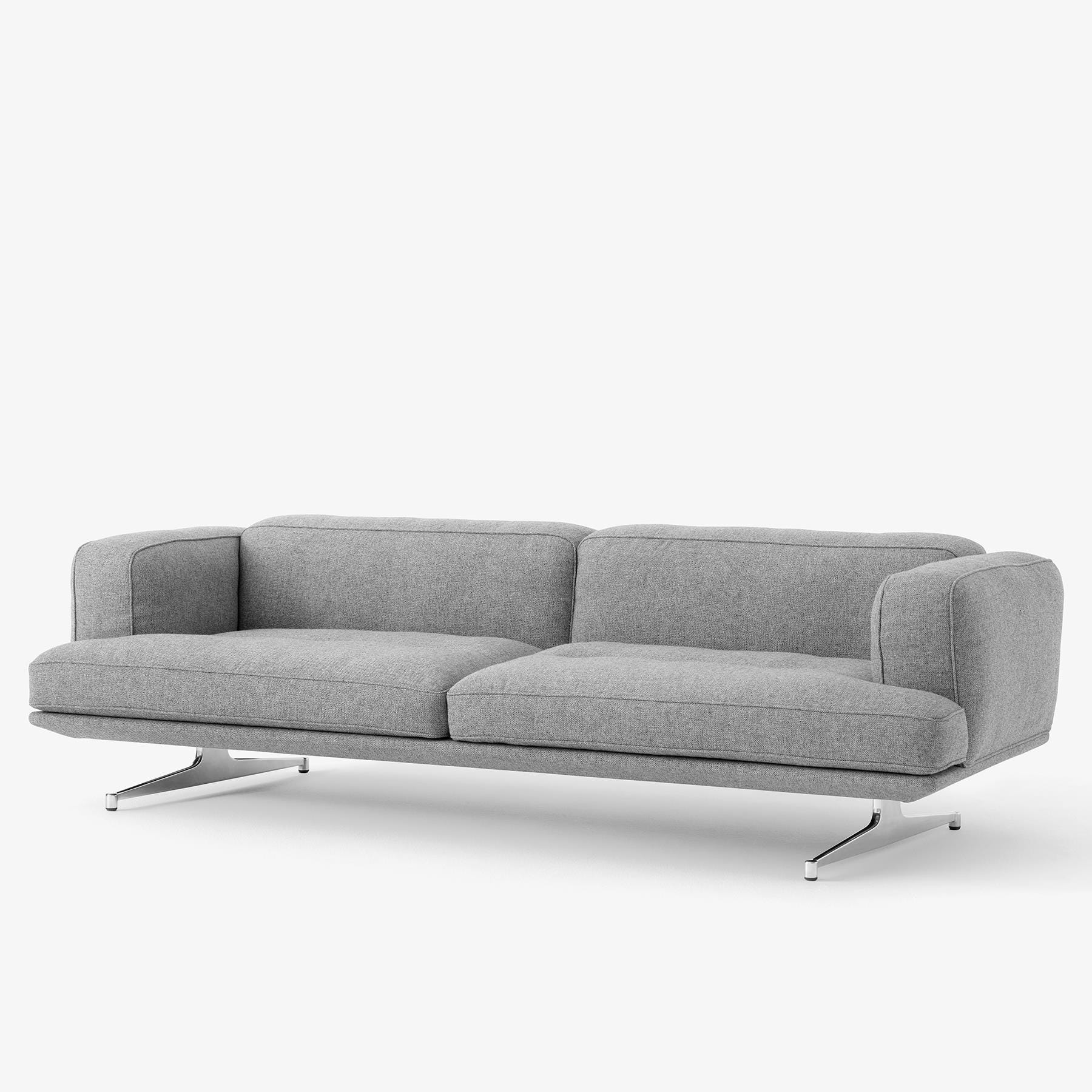 Tradition Inland Av23 Sofa Hallingdal 130 Polished Aluminium Grey Designer Furniture From Holloways Of Ludlow