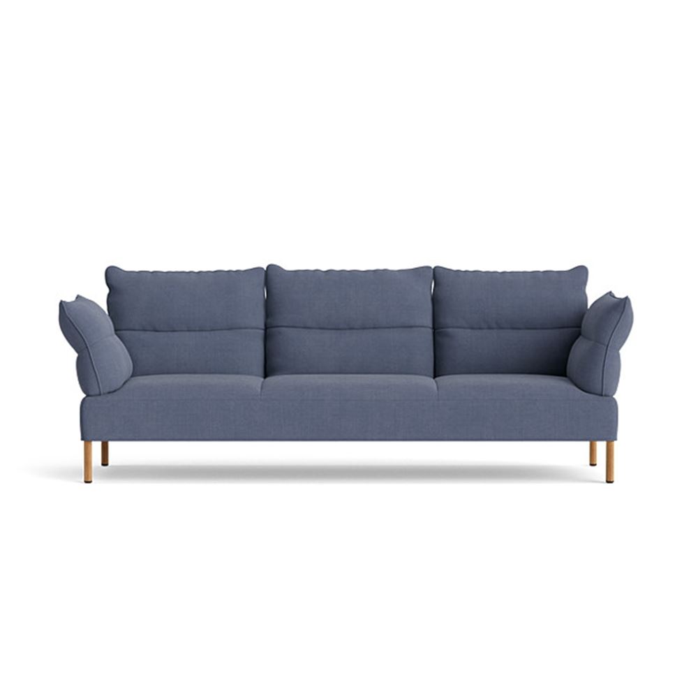 Pandarine 3 Seater Reclining Armrest Sofa Oiled Solid Oak Legs With Linara 198