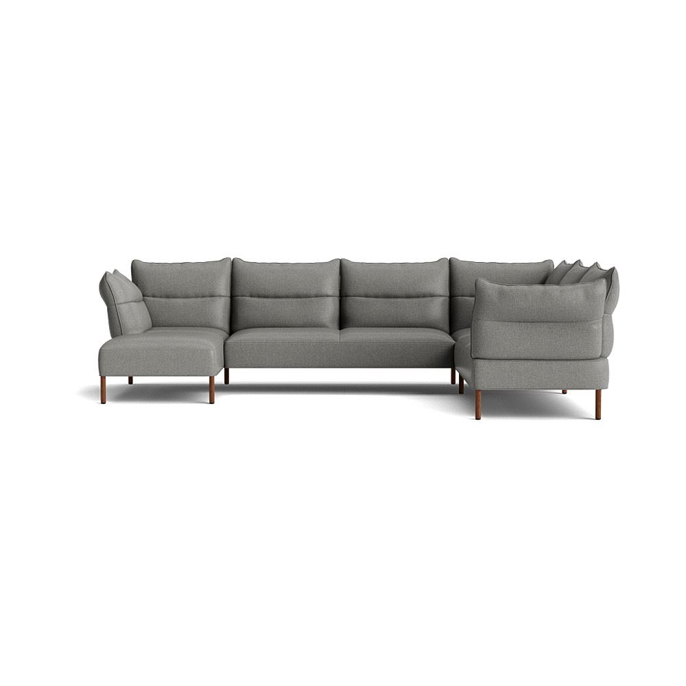 Pandarine Corner Reclining Armrest Sofa With Chaise Longue Oiled Walnut Legs With Roden 05