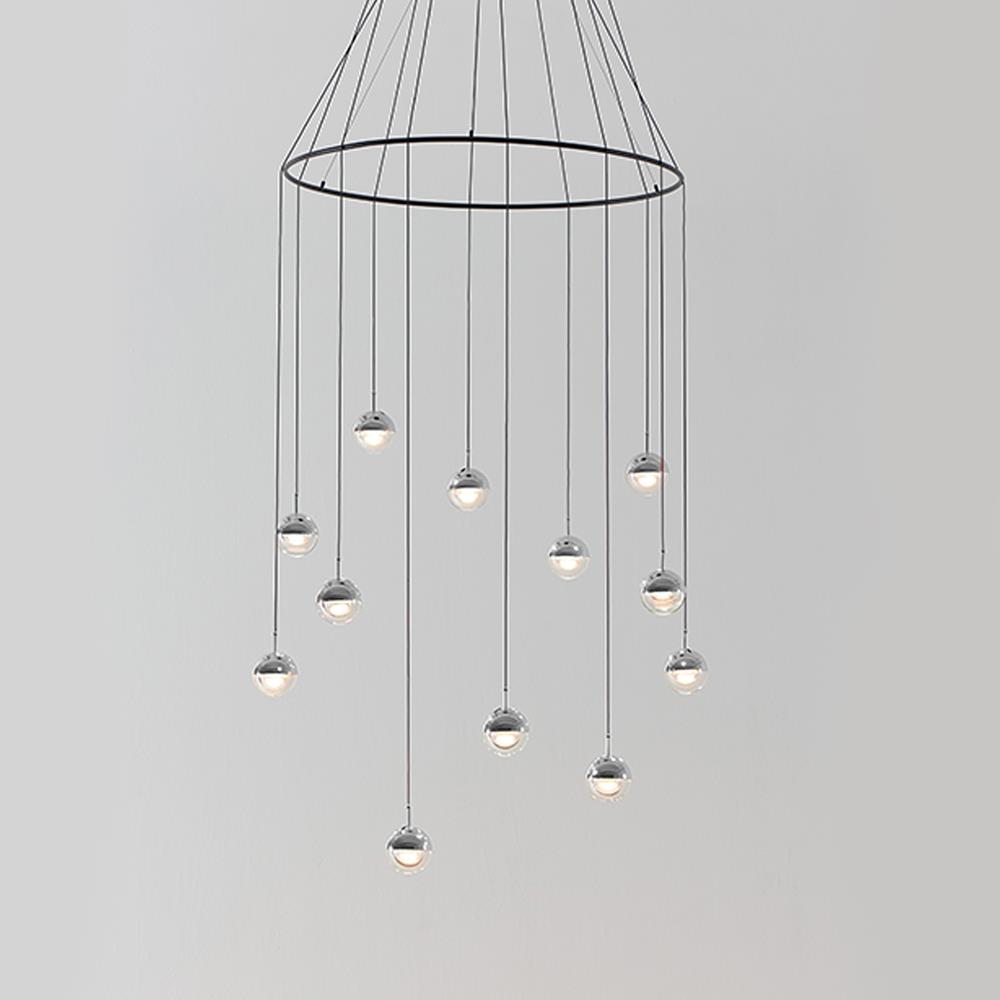 Dora Chandelier With Ring Chrome
