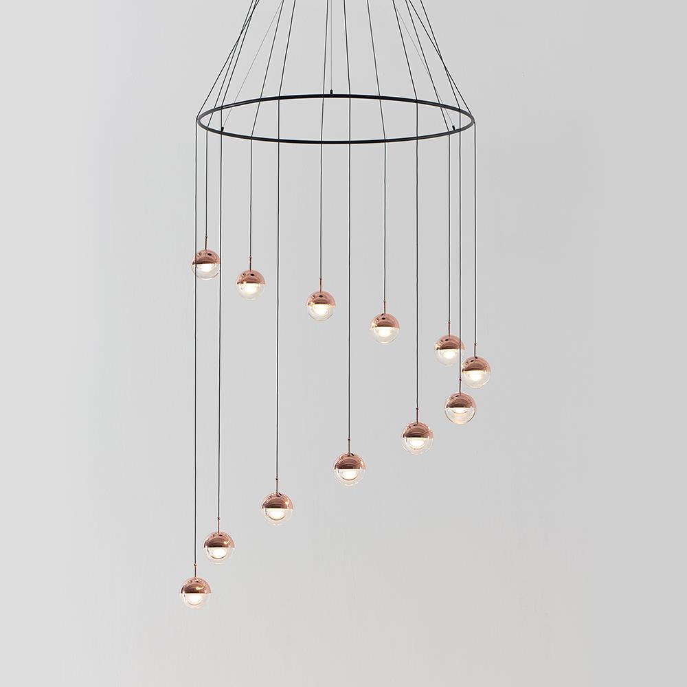 Dora Chandelier With Ring Copper