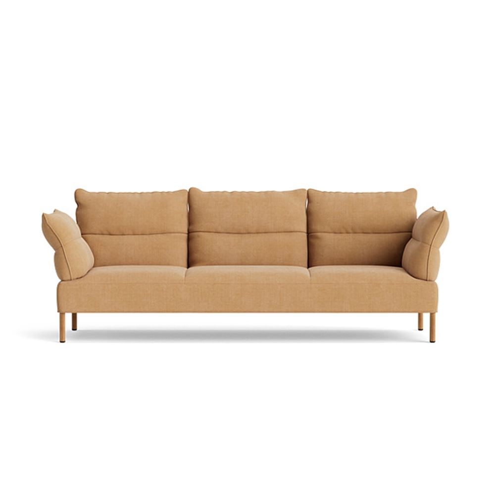 Pandarine 3 Seater Reclining Armrest Sofa Oiled Solid Oak Legs With Linara 142