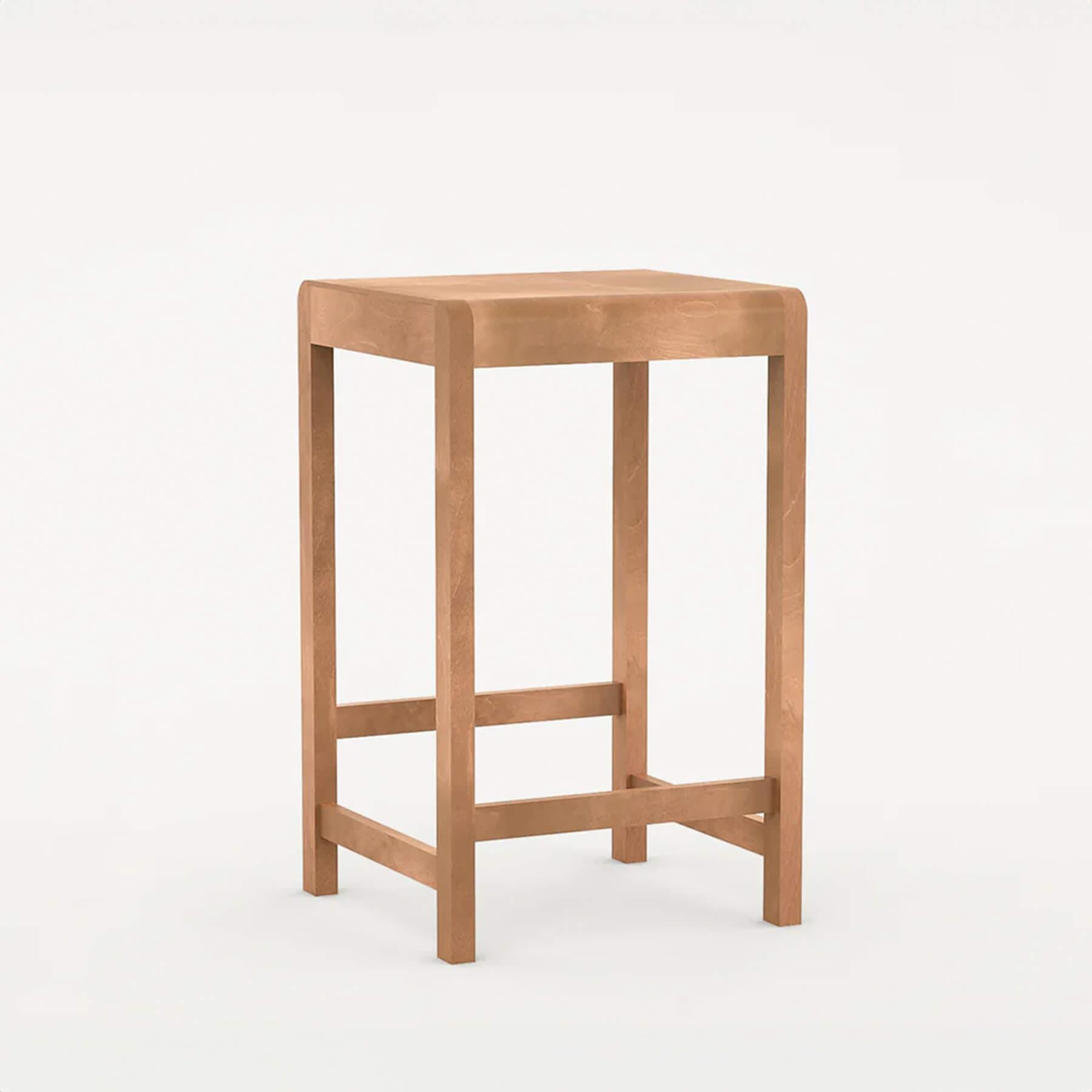 Frama Stool 01 Warm Brown Kitchen Counter Stool Light Wood Designer Furniture From Holloways Of Ludlow