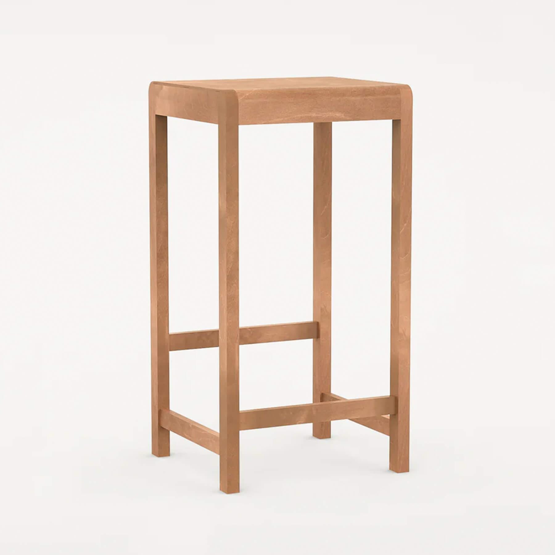 Frama Stool 01 Warm Brown High Bar Stool Light Wood Designer Furniture From Holloways Of Ludlow