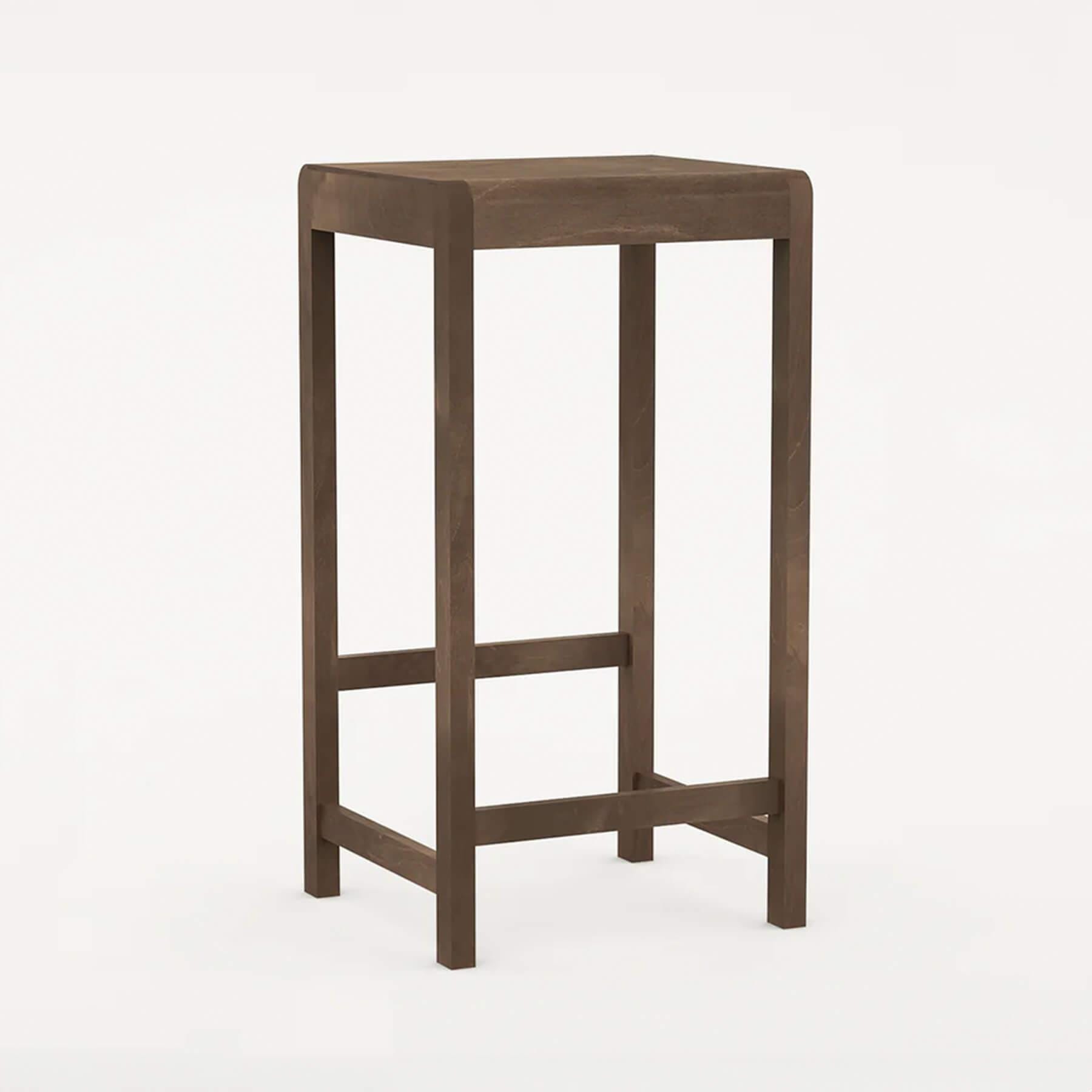 Frama Stool 01 Dark Wood High Bar Stool Dark Wood Designer Furniture From Holloways Of Ludlow