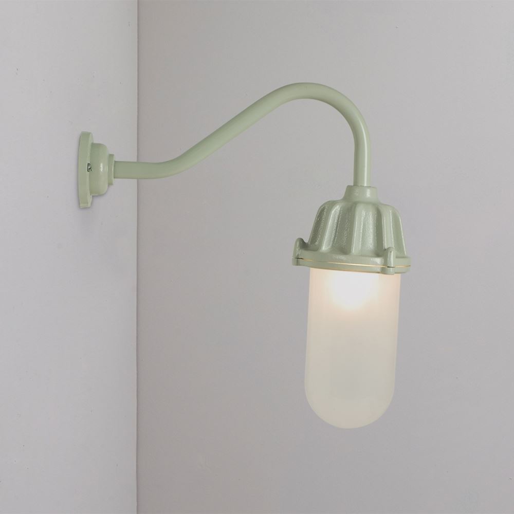 Dockside Wall Light Standard Putty Grey Frosted