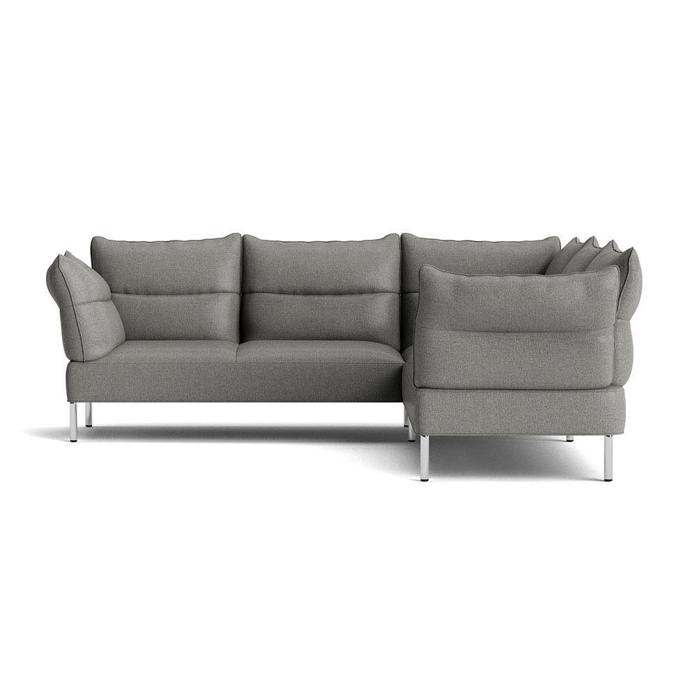 Pandarine Corner Reclining Armrest Sofa Chromed Legs With Roden 05