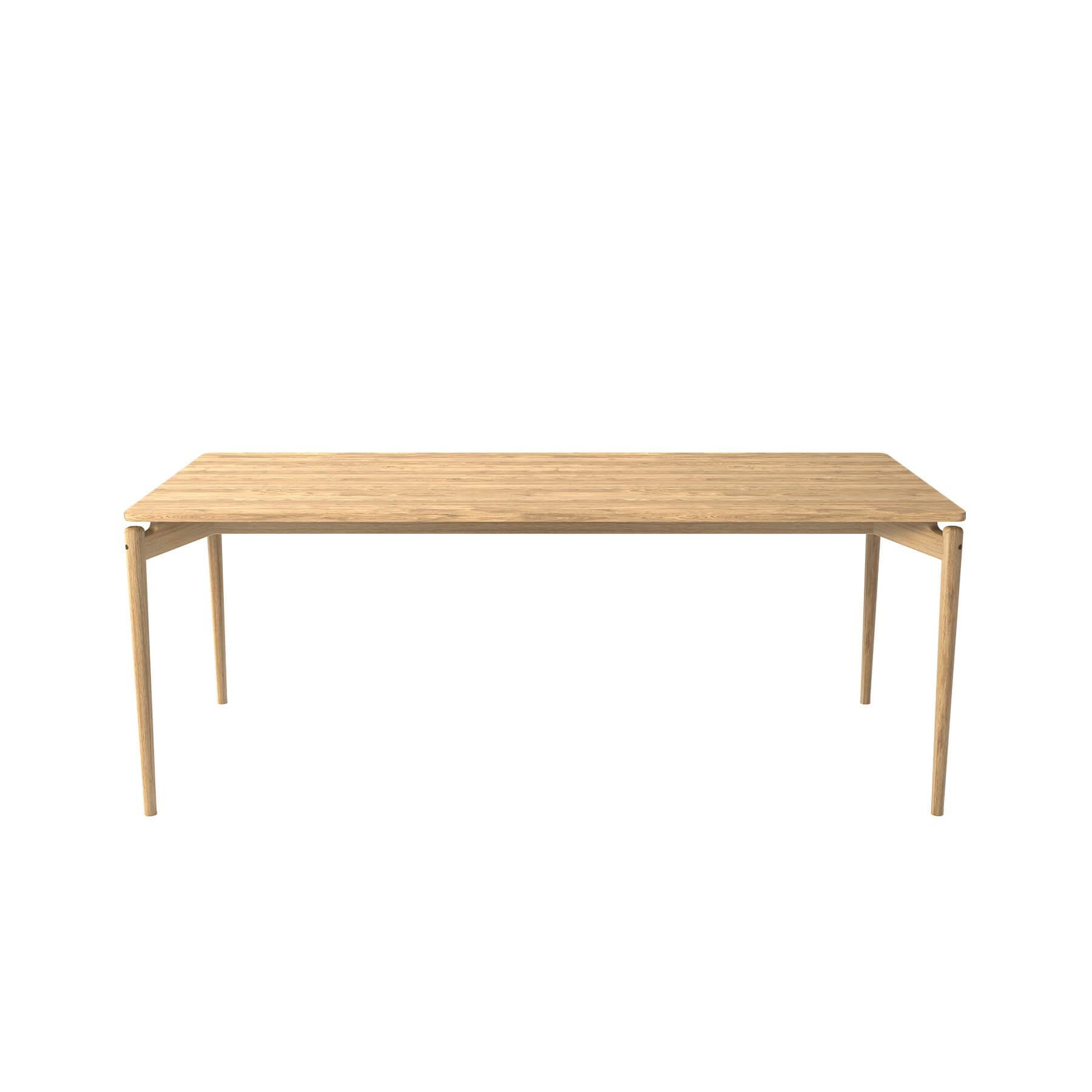 Bruunmunch Pure Dining Table 190cm Oak White Oil No Plates Light Wood Designer Furniture From Holloways Of Ludlow