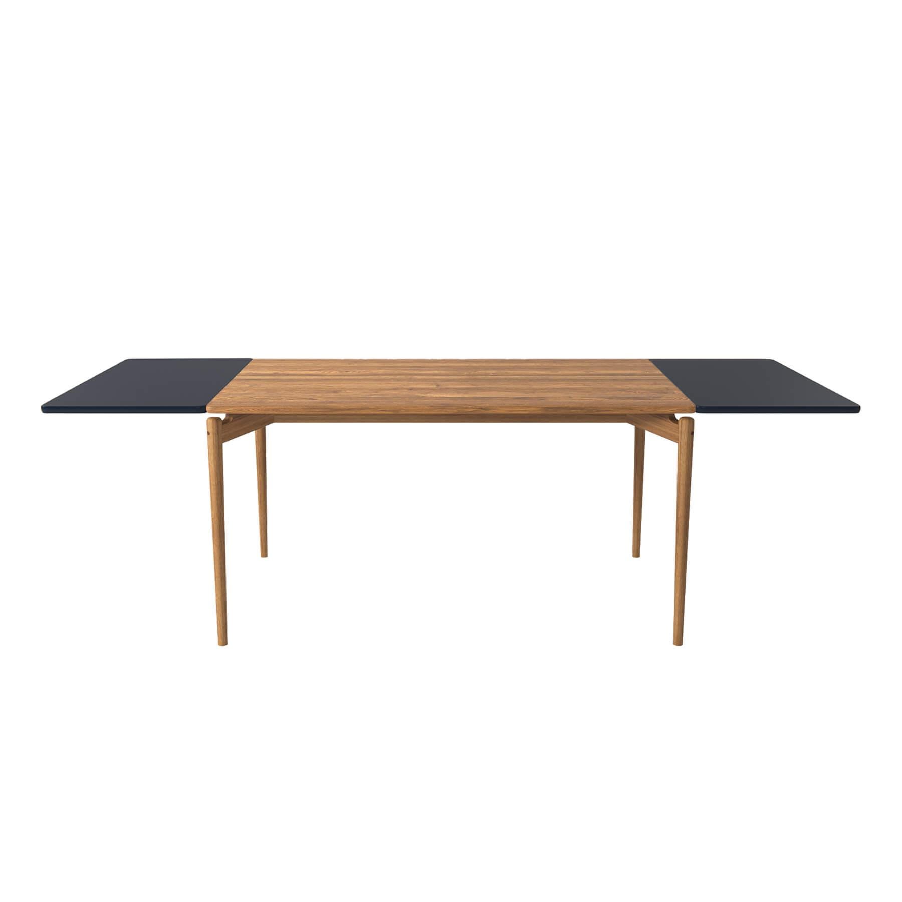 Bruunmunch Pure Dining Table 140cm Oak Natural Oil 2 Black Plates Light Wood Designer Furniture From Holloways Of Ludlow