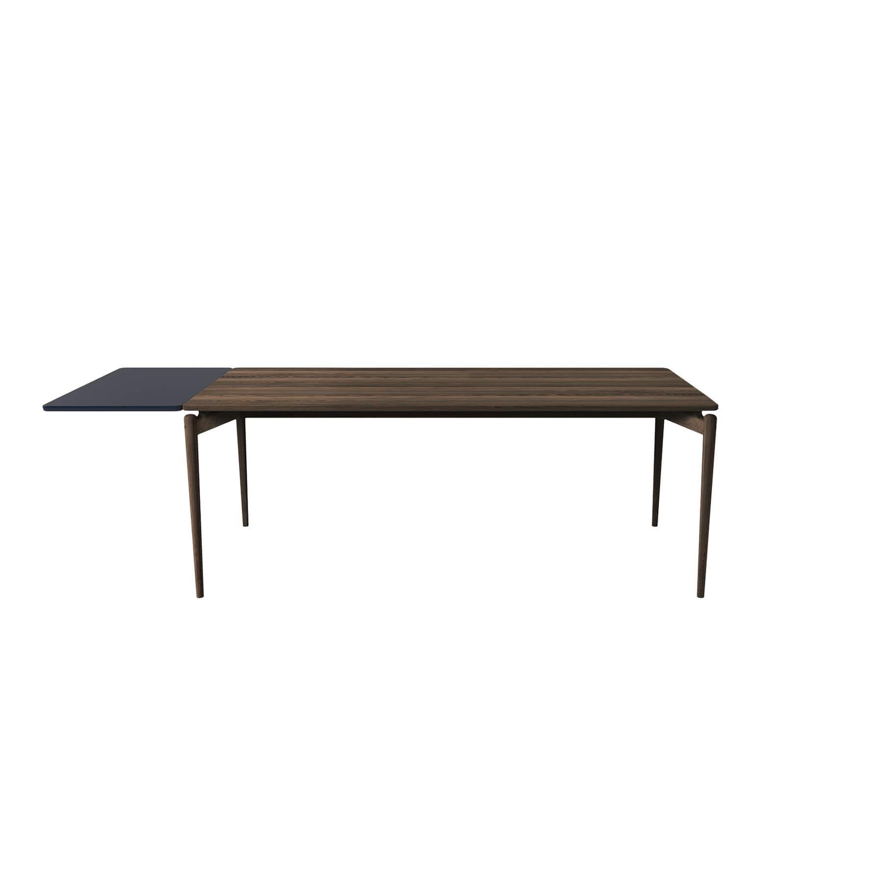 Bruunmunch Pure Dining Table 190cm Oak Smoked 1 Black Plate Dark Wood Designer Furniture From Holloways Of Ludlow