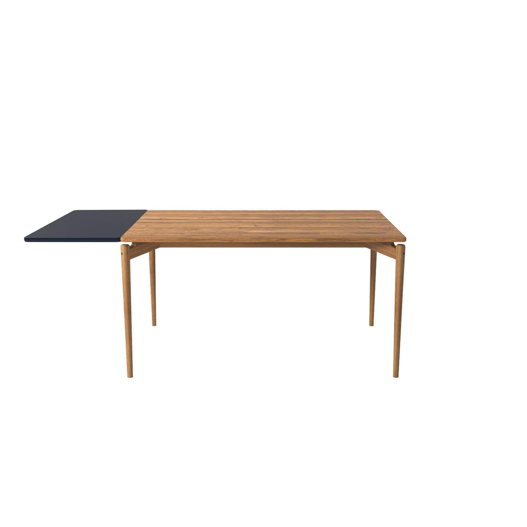 Bruunmunch Pure Dining Table 140cm Oak Natural Oil 1 Black Plate Light Wood Designer Furniture From Holloways Of Ludlow