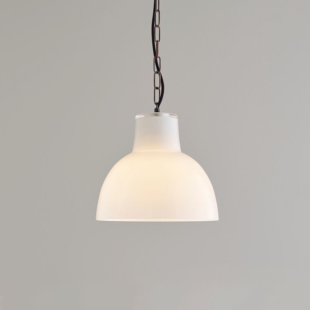 Davey Glass York Pendant Size 2 Opal And Weathered Brass White Designer Pendant Lighting