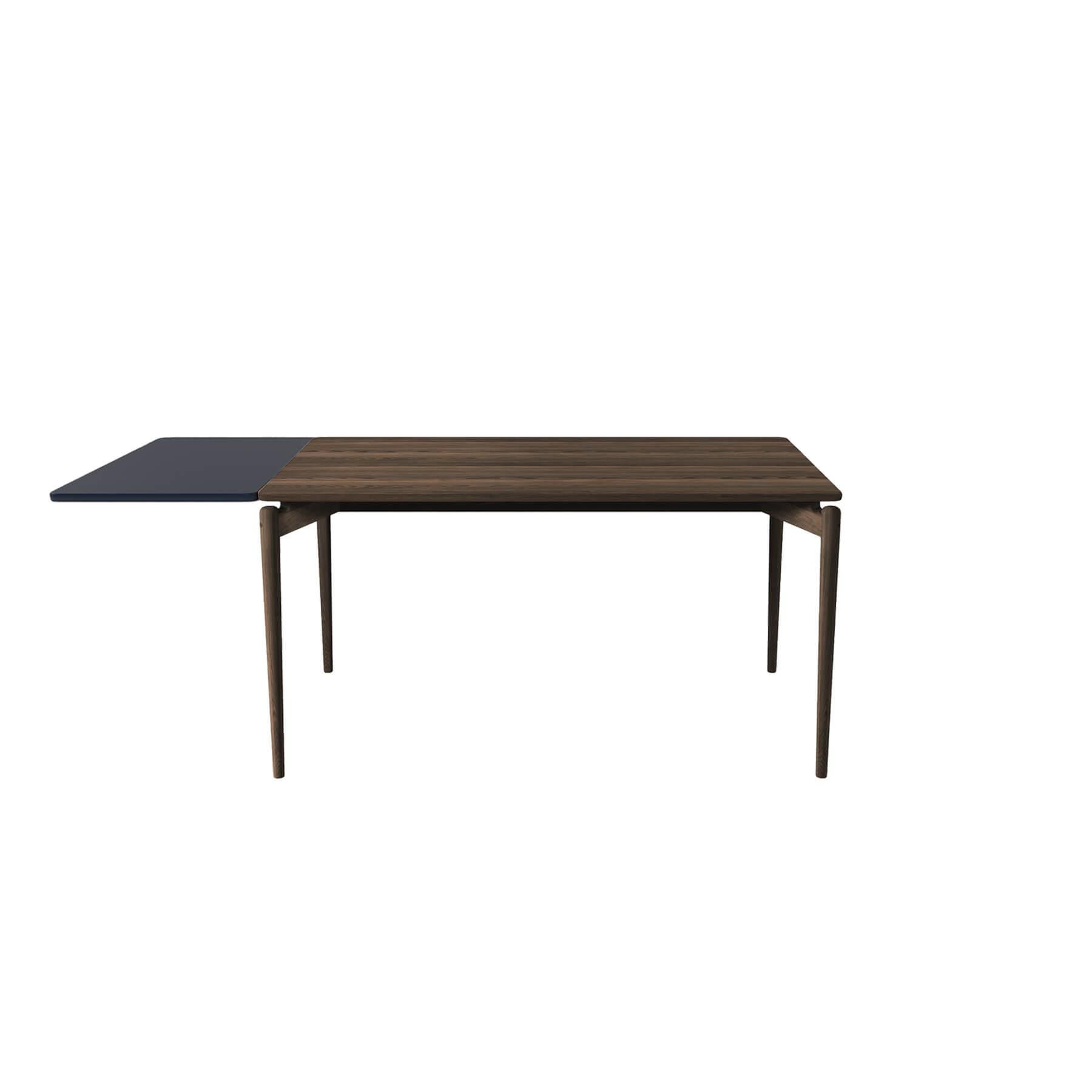 Bruunmunch Pure Dining Table 140cm Oak Smoked 1 Black Plate Dark Wood Designer Furniture From Holloways Of Ludlow